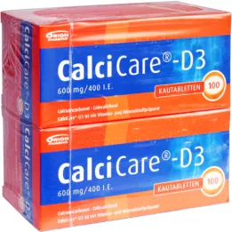 CALCICARE D3 -pureskelutabletit, 200 kpl