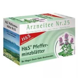 H&amp;S Piparminttuteesuodatinpussit, 20X1,5 g