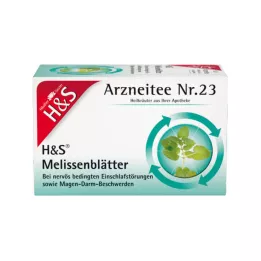 H&amp;S Sitruunamelissa suodatinpussi, 20X1,5 g