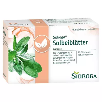 SIDROGA Salvialehtiä teesuodatinpussit, 20X1,5 g