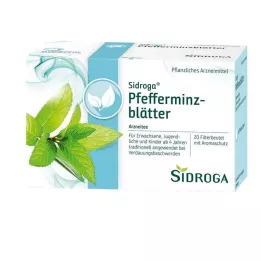 SIDROGA Piparmintunlehtien teesuodatinpussit, 20X1,5 g