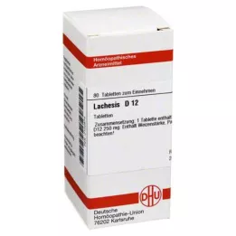 LACHESIS D 12 tablettia, 80 kpl