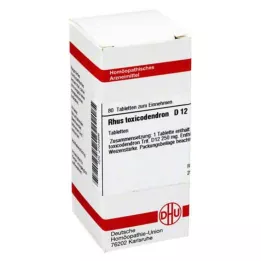 RHUS TOXICODENDRON D 12 tablettia, 80 kpl