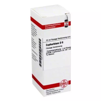 EUPHORBIUM D 6 Laimennus, 20 ml