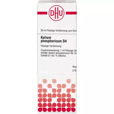 KALIUM PHOSPHORICUM D 4 Laimennus, 20 ml KALIUM PHOSPHORICUM D 4 Laimennus, 20 ml