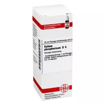 KALIUM PHOSPHORICUM D 6 Laimennus, 20 ml