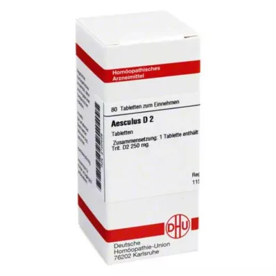 AESCULUS D 2 tablettia, 80 kpl