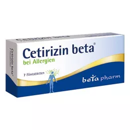 CETIRIZIN beeta kalvopäällysteiset tabletit, 7 kpl