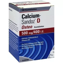 CALCIUM SANDOZ D Osteo 500 mg/400 IU purutabletit, 100 kpl