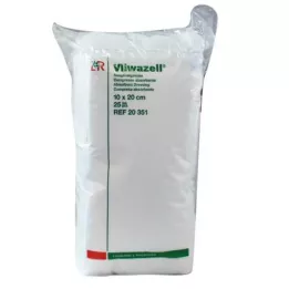 VLIWAZELL Imukykyiset kompressit ei-steriilit 10x20 cm, 25 kpl