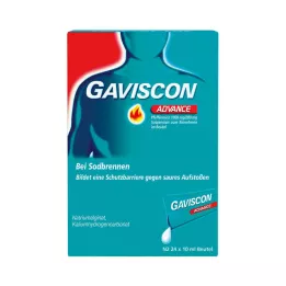 GAVISCON Advance Peppermint -suspensio, 12X10 ml
