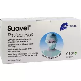 OP-GESICHTSMASKE kuminauhalla + nenäpidike vihreä, 50 kpl