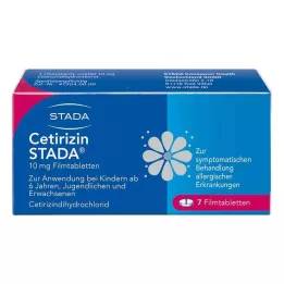 CETIRIZIN STADA 10 mg kalvopäällysteiset tabletit, 7 kpl