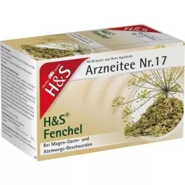 H&amp;S -fenkelin teetä, joka ei ole suojattu suodatinpussi, 20x2,2 g