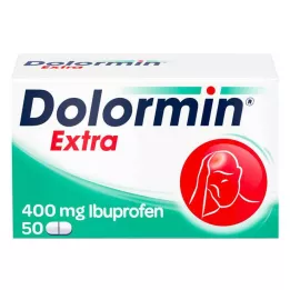 DOLORMIN ylimääräiset kalvopäällysteiset tabletit, 50 kpl