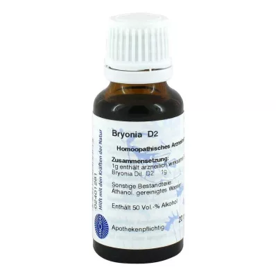 BRYONIA D 2 -laimennus, 20 ml BRYONIA D 2 -laimennus, 20 ml
