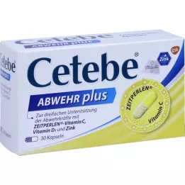 CETEBE ABWEHR Plus C+ -vitamiini D3+Zink Kaps., 30 kpl