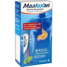 MAALOXAN 25 mVal suspensio, 10x10 ml