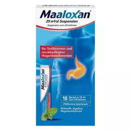 MAALOXAN 25 mVal suspensio, 10 x 10 ml