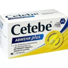 CETEBE ABWEHR Plus C+ -vitamiini D3+Zink Kaps., 60 kpl
