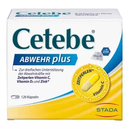 CETEBE ABWEHR plus C-vitamiini+D3-vitamiini+sinkkikorkit, 120 kpl
