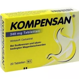 KOMPENSAN tabletit 340 mg, 20 kpl
