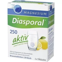 MAGNESIUM DIASPORAL 250 aktiivista poreilevaa tablettia, 20 kpl