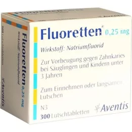 FLUORETTEN 0,25 mg tabletit, 300 kpl