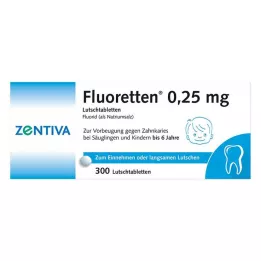 FLUORETTEN 0,25 mg tabletit, 300 kpl