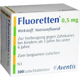 FLUORETTEN 0,5 mg tabletit, 300 kpl