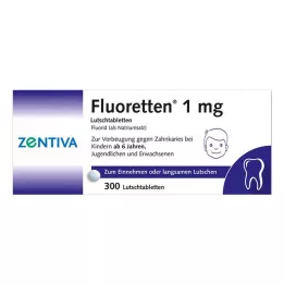 FLUORETTEN 1,0 mg tabletit, 300 kpl