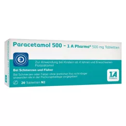 PARACETAMOL 500-1A Pharma-tabletit, 20 kpl