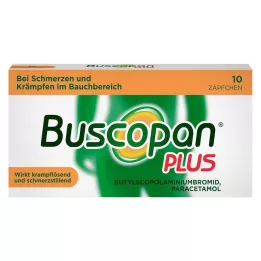 BUSCOPAN plus 10 mg/800 mg peräpuikot, 10 kpl