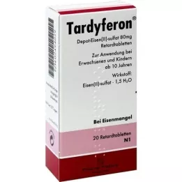 TARDYFERON hidastuvat tabletit, 20 kpl