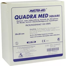 QUADRA MED Square 38x38 mm nauhat master aid, 100 kpl