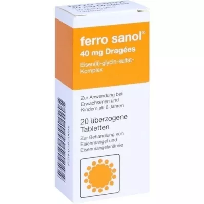 FERRO SANOL ylimääräiset tabletit, 20 kpl