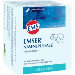 EMSER nenä huuhtelee suolaa fysiologisesti btl., 50 kpl