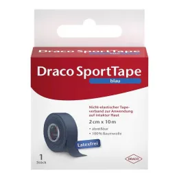 Draco teippiside 10mx2cm sininen, 1 kpl