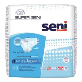 SUPER SENI Inkontinenssihousut f.erw.gr.4 xl, 10 kpl