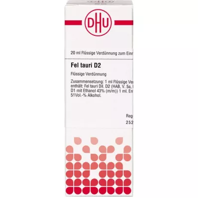 Fel Tauri D 2, 20 ml Fel Tauri D 2, 20 ml