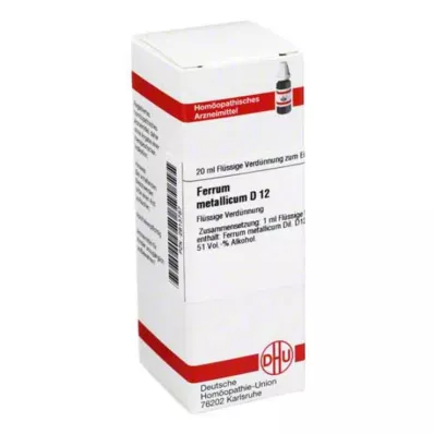 FERRUM METALLICUM D 12 Laimennus, 20 ml