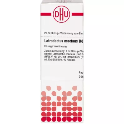 LATRODECTUS mactans D 8 Laimennus, 20 ml