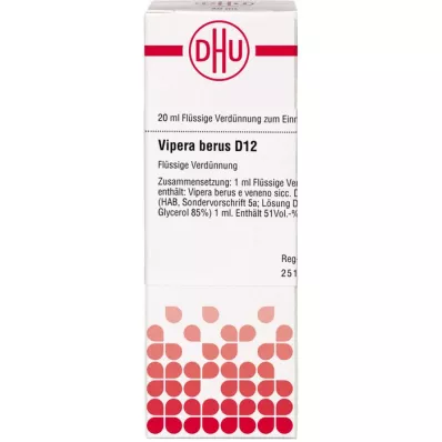 VIPERA BERUS D 12 Laimennus, 20 ml