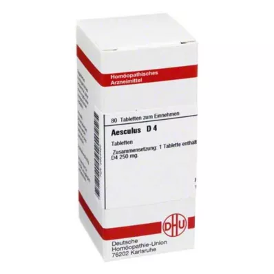 AESCULUS D 4 tablettia, 80 kpl