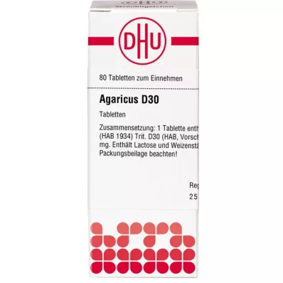 Agaricus D30, 80 kpl Agaricus D30, 80 kpl