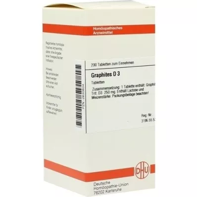 GRAPHITES D 3 -tabletit, 200 kpl GRAPHITES D 3 -tabletit, 200 kpl