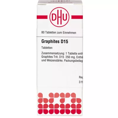 GRAPHITES D 15 tablettia, 80 kpl
