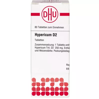HYPERICUM D 2 tablettia, 80 kpl HYPERICUM D 2 tablettia, 80 kpl