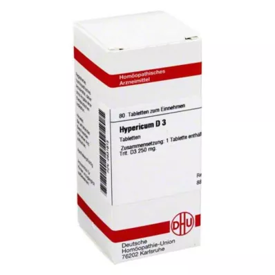 HYPERICUM D 3 tablettia, 80 kpl