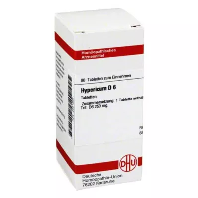 HYPERICUM D 6 tablettia, 80 kpl HYPERICUM D 6 tablettia, 80 kpl